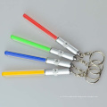 Transparence Plastic Blank Acrylic Mini Light Stick Key Chain Colorful Led Keychain With Led Light